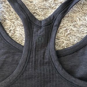 Lululemon Ebb to Street Tank top- Charcoal Size 6